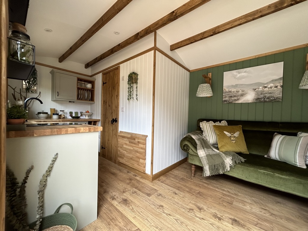 living area to kitchen in dorset